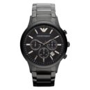 Emporio Armani Men's Black Chronograph Watch - AR2453